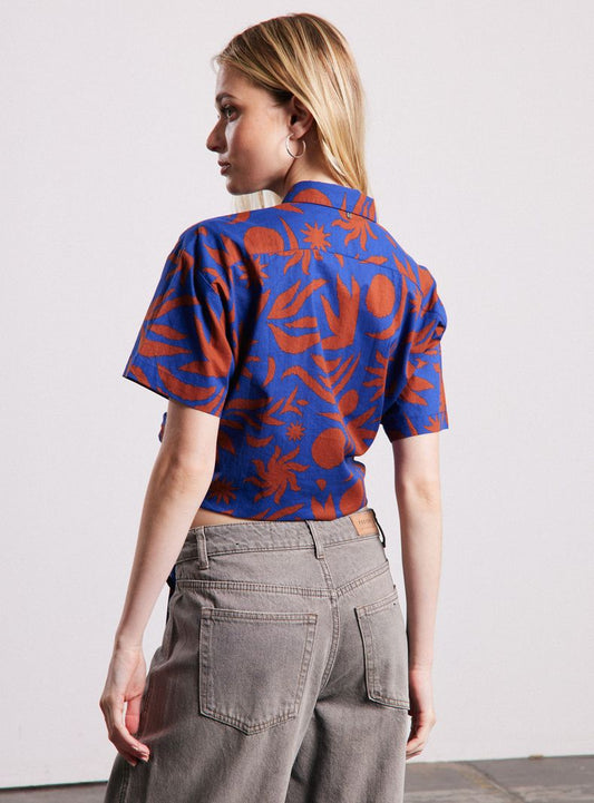 Blusa mujer cordon full print