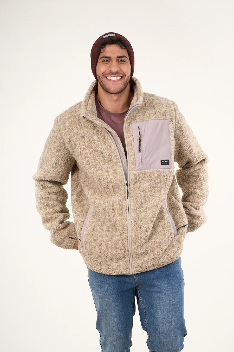 Poleron Polar Sherpa Bonded con cierre POLEMIC