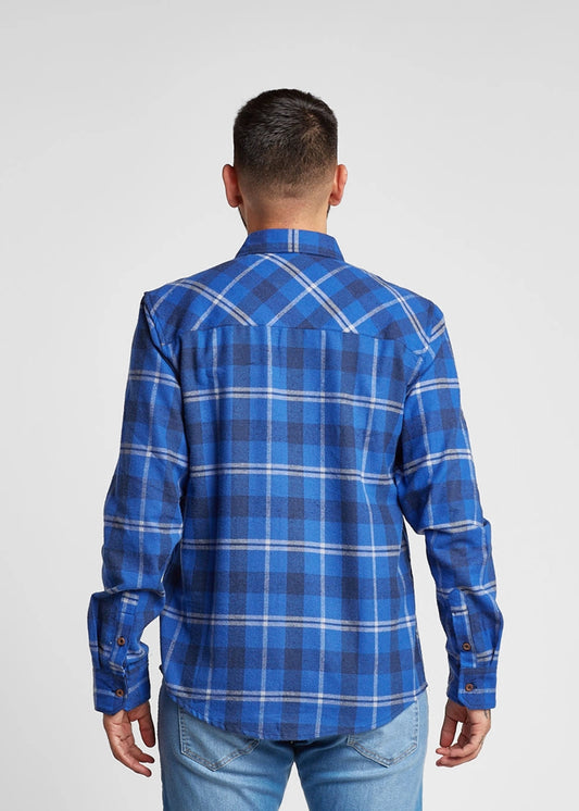 CAMISA LUMBERJACK AZUL GANGSTER