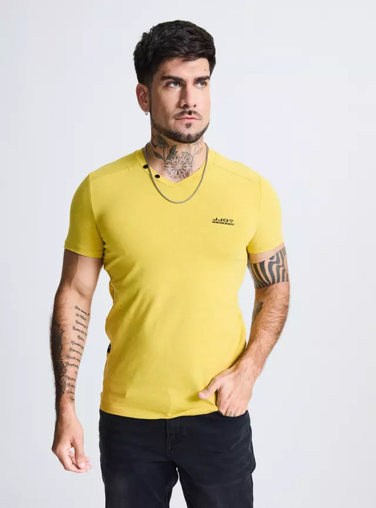 Polera Escote V Grueso con Botones JJO