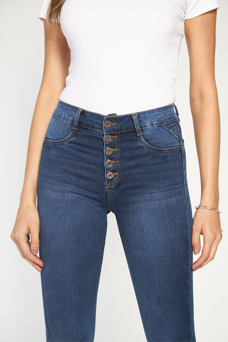 Jeans Skinny Tiro Alto - Amalia