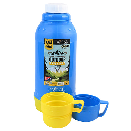 Termo Outdoor c/n Manilla y Tazas Adventure Everest - Doral