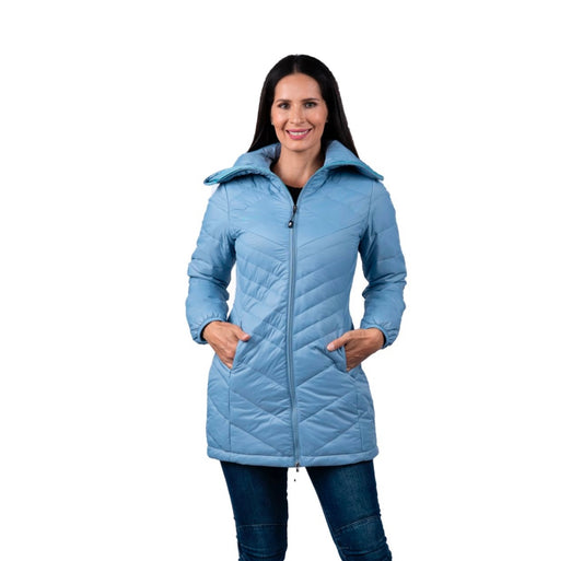 Parka Larga Peak Performance Mujer Vadstena Stone Blue
