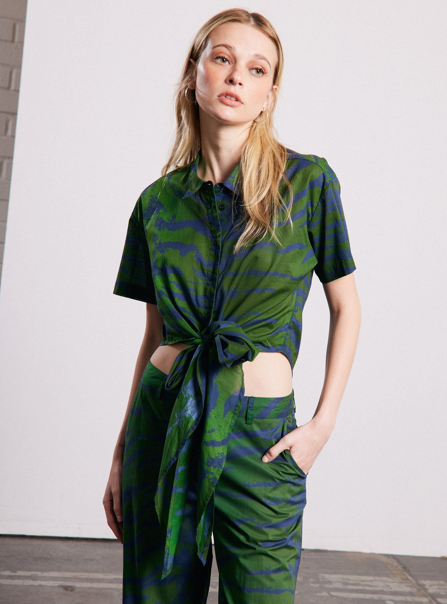 Blusa mujer cordon full print