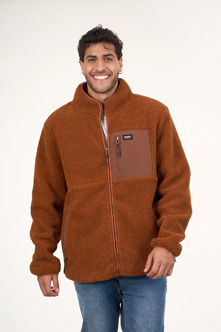 Poleron Polar Sherpa Bonded con cierre