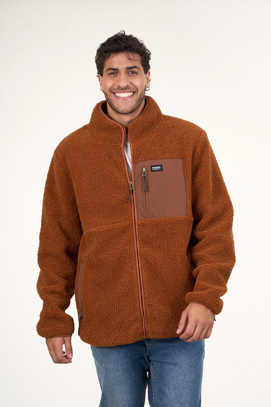 Poleron Polar Sherpa Bonded con cierre