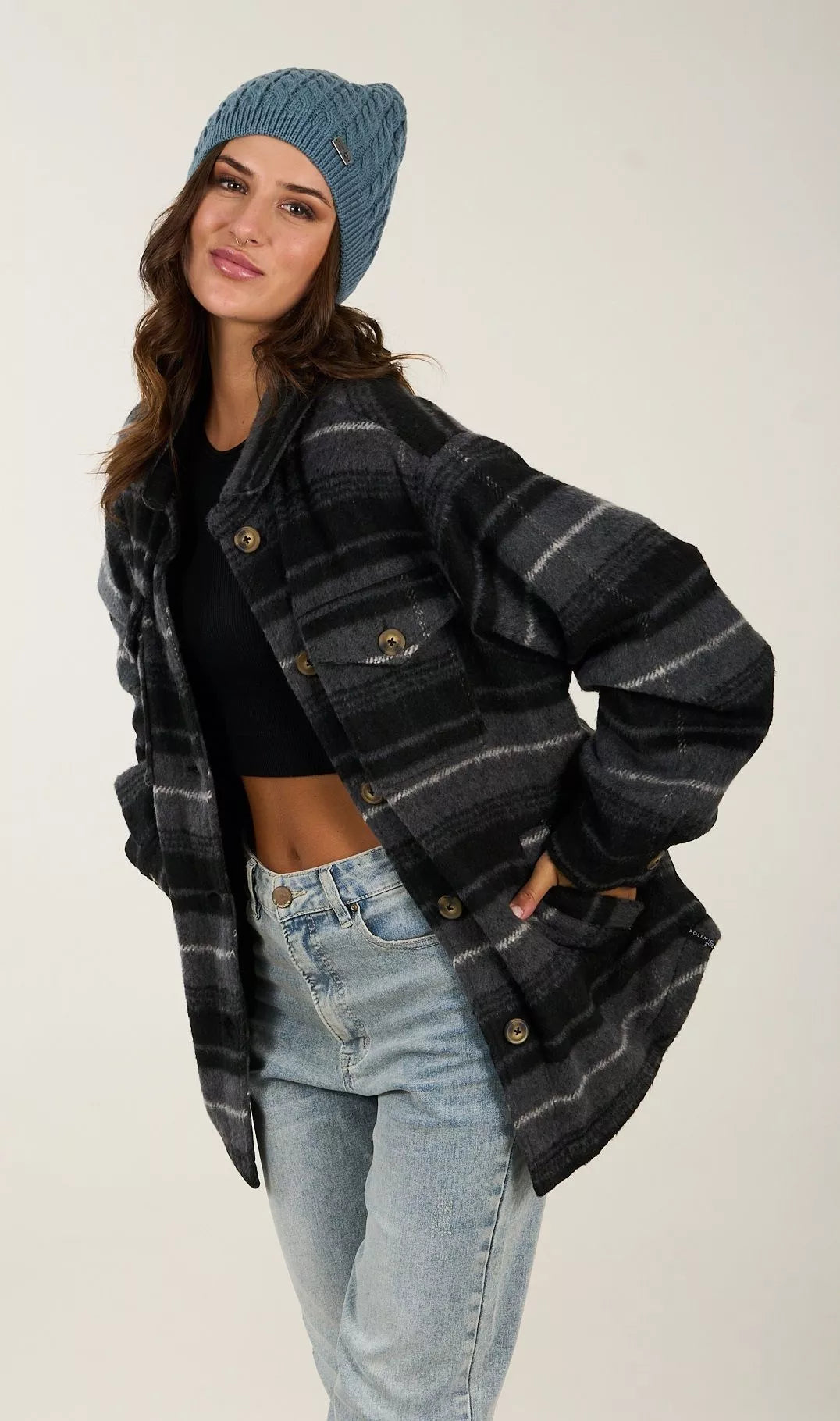 Chaqueta Abrigo sobrecamisa Shaggy Polemic