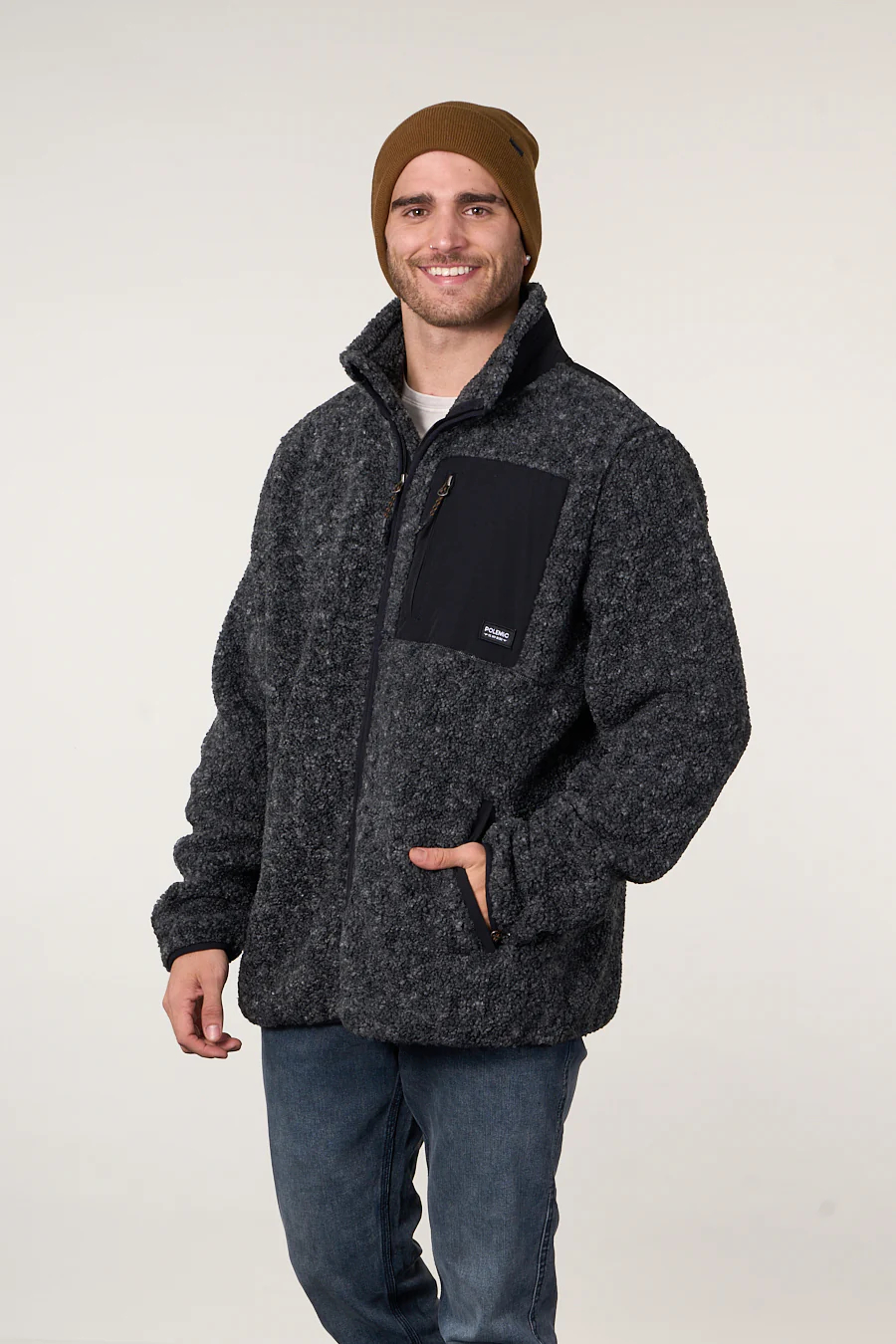 Poleron Polar Sherpa Bonded con cierre POLEMIC