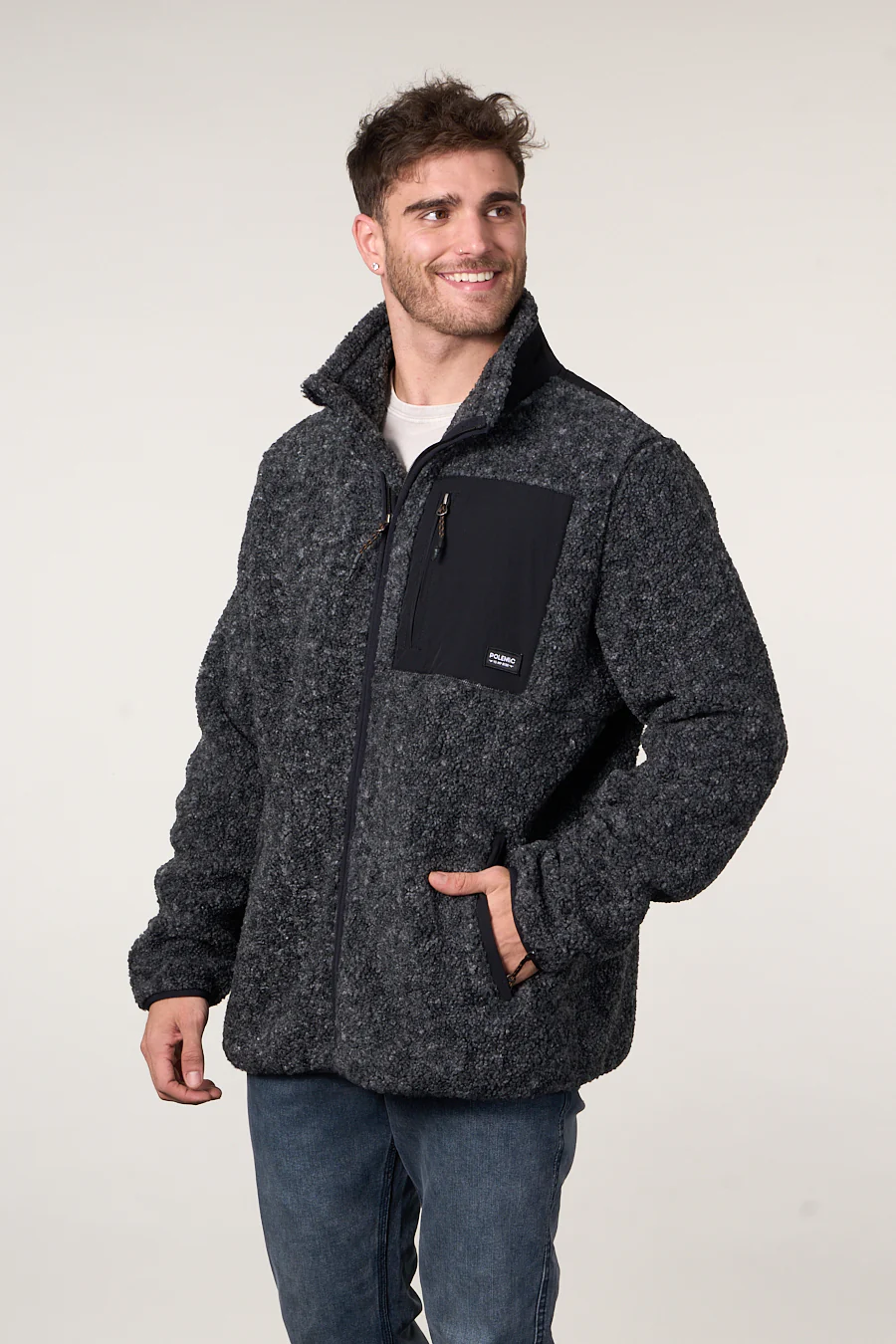 Poleron Polar Sherpa Bonded con cierre POLEMIC