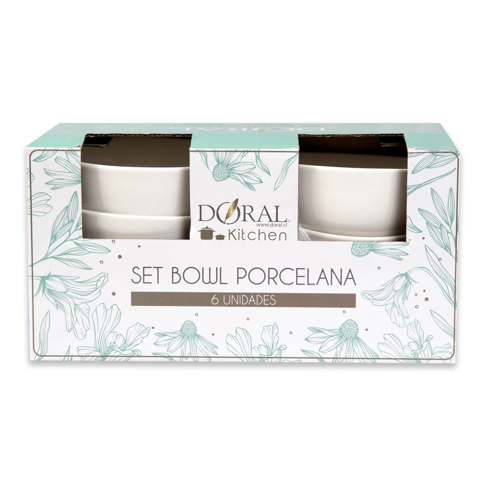 Set 6 Bowls Porcelana – Doral Kitchen