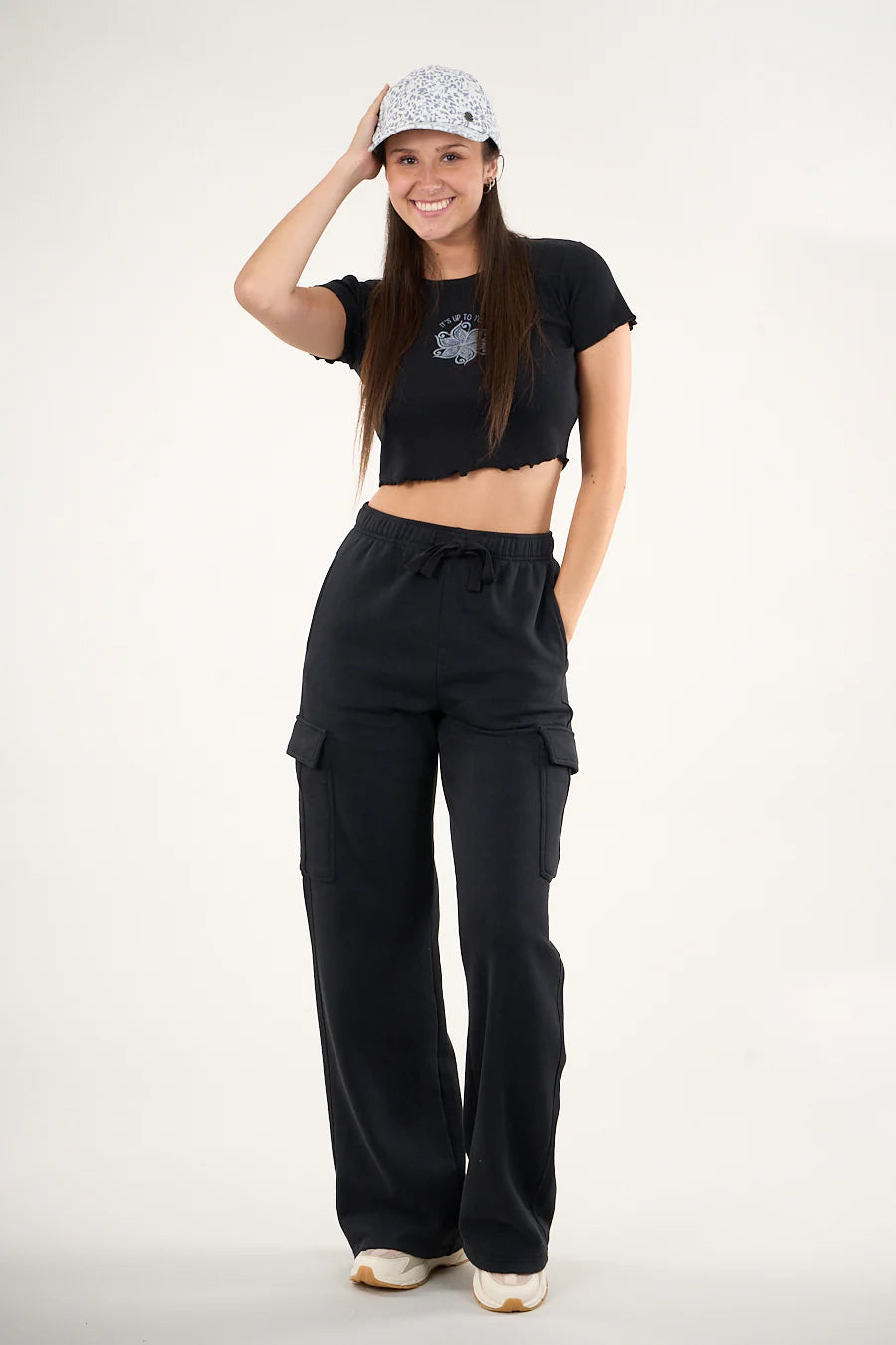 PANTALON DE BUZO CARGO MUJER MARCA POLEMIC
