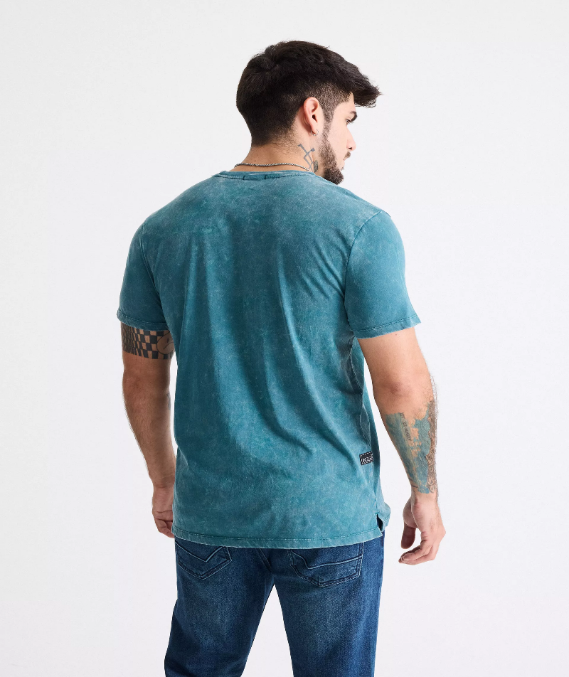 Polera Long Fit Acid Wash JJO