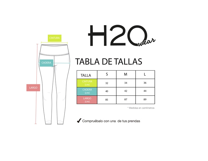 Calza Mujer Hojas - H2O Wear