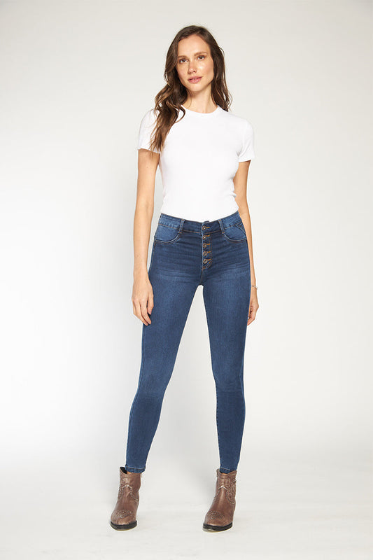 Jeans Skinny Tiro Alto - Amalia