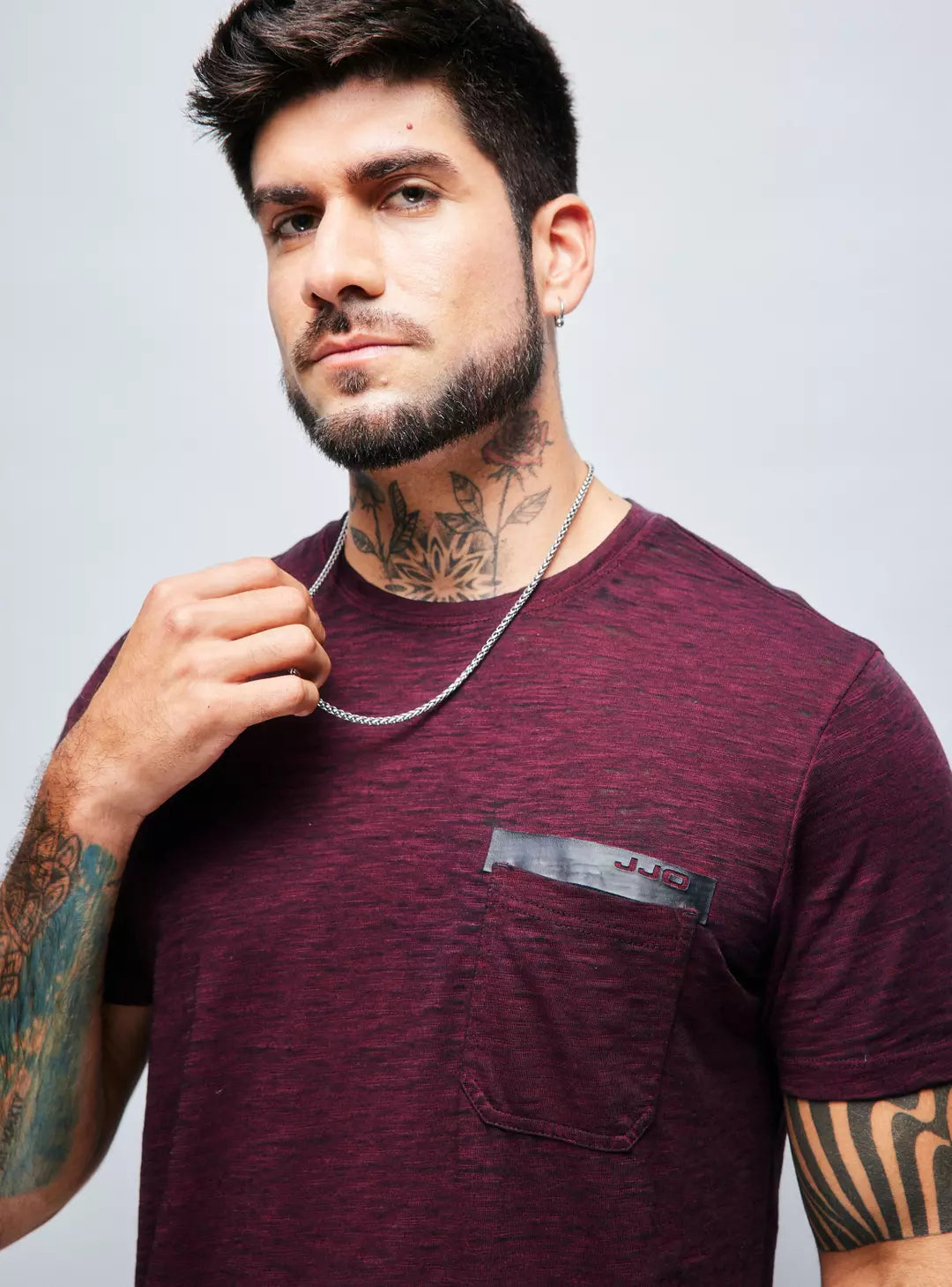Polera Jaspeada Bolsillo - JJO