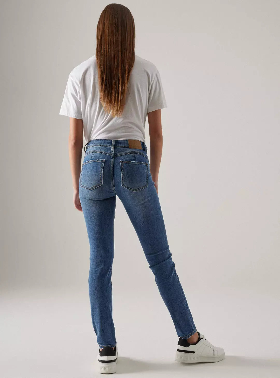 Jeans Skinny Push Up Tiro Medio - Foster