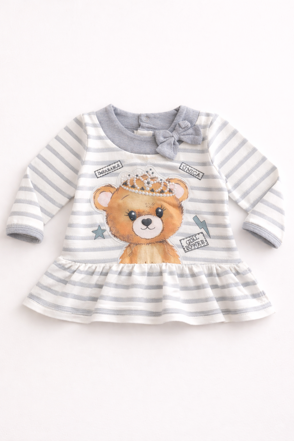 Polera Bebé Niña Osita - Limonada