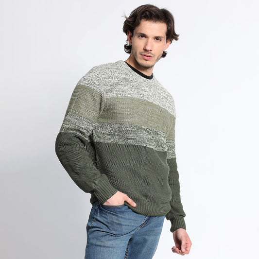 Sweater Cuello Redondo Textura TRUVAL