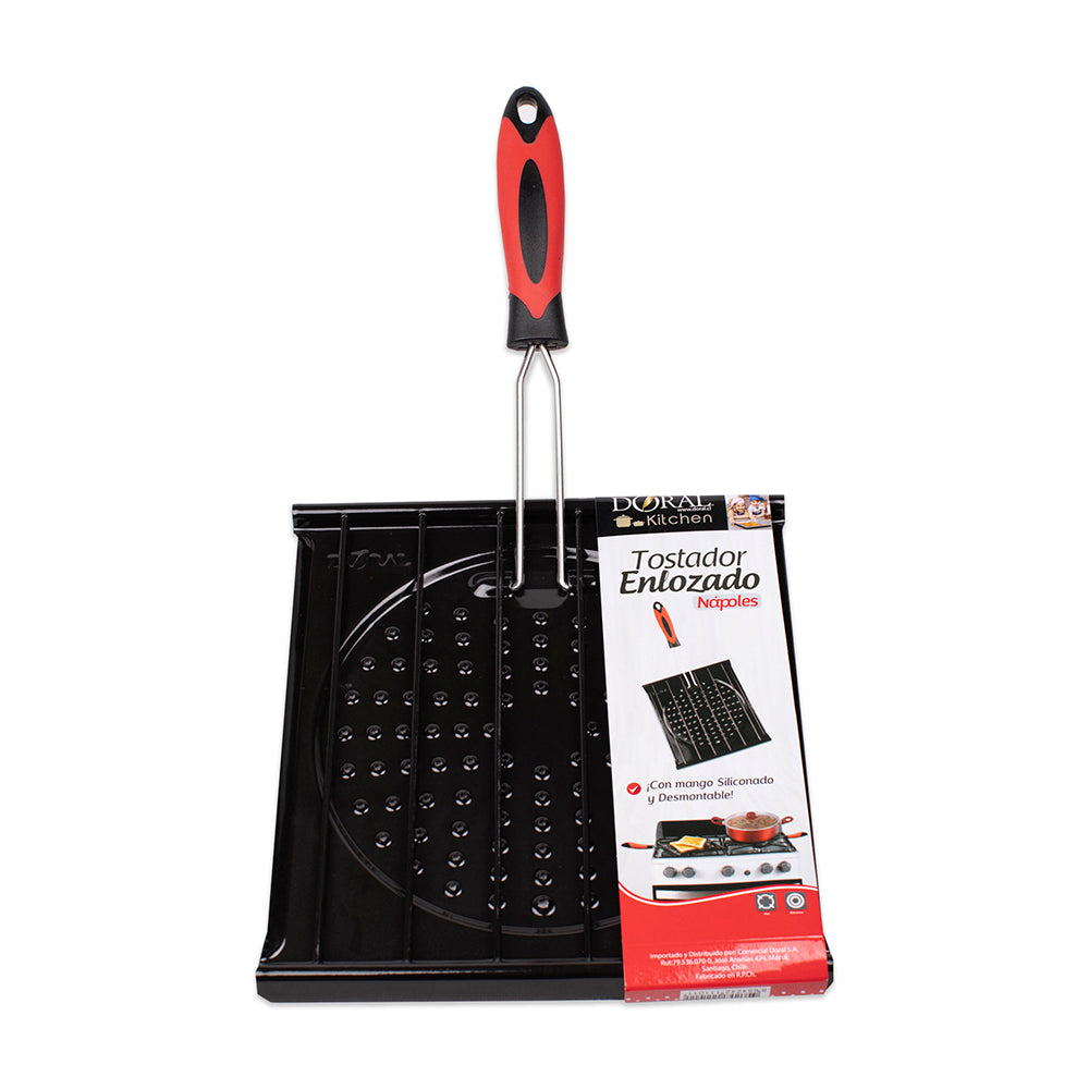 Tostador de Pan Enlozado c/n Mango Siliconado, Línea Nápoles - Doral