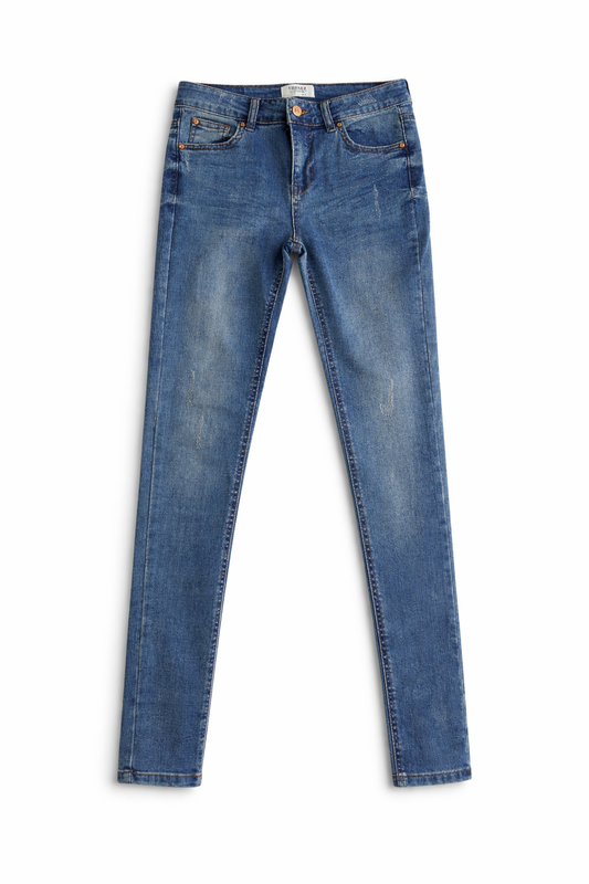 Jeans Skinny Tiro Medio - Foster