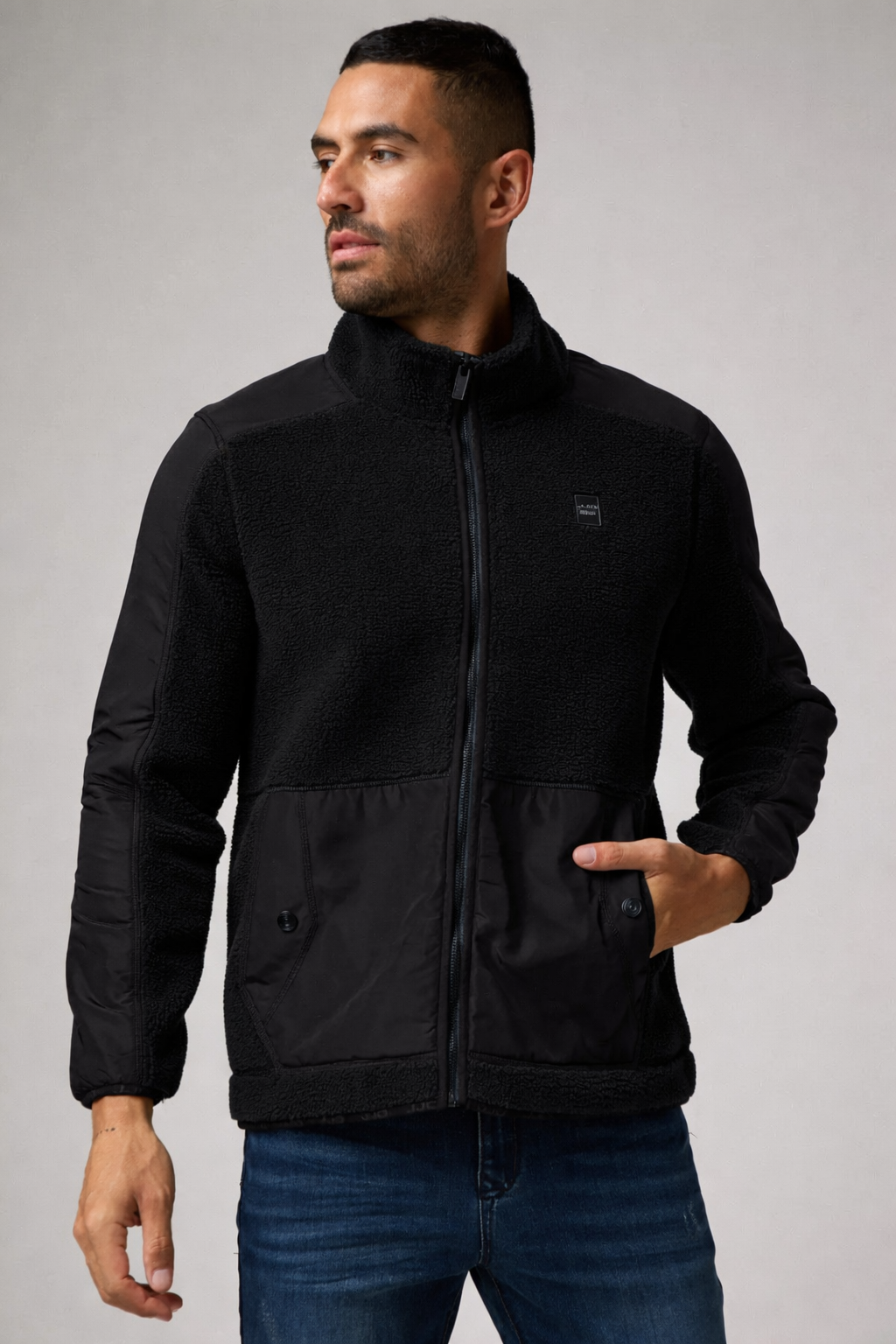Polerón Sherpa Aplicación Nylon - JJO