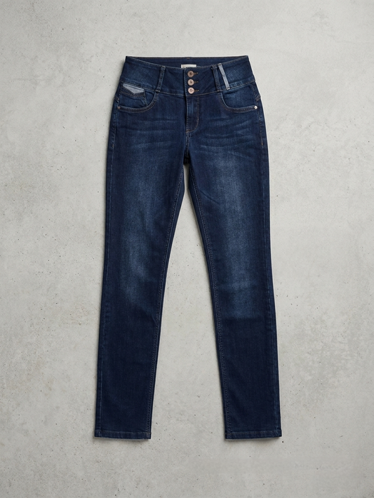 Jeans Tiro Medio Regular - Amalia