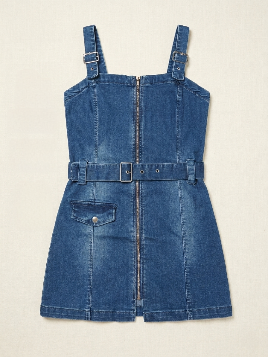 Vestido Jardinera Denim - JJO