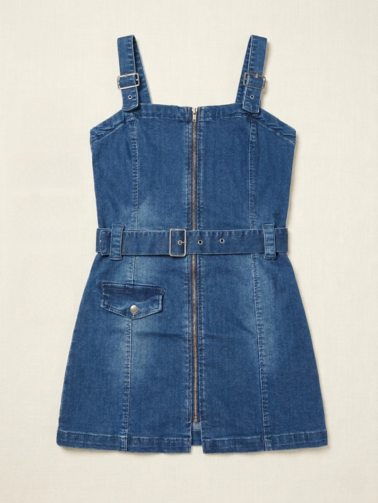 Vestido Jardinera Denim - JJO