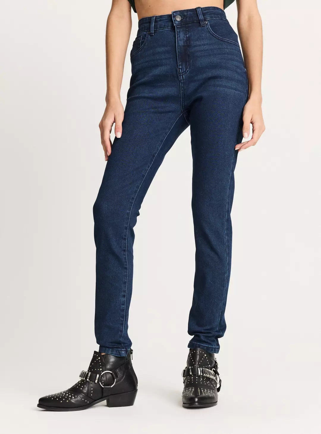 Jeans Skinny Tiro Alto - Foster