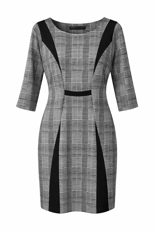 Vestido Estampado Cuadros - Muzú
